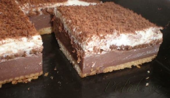 1. obrázek BE-BE řezy s čokoládou - nepečené, jednoduché a výborné