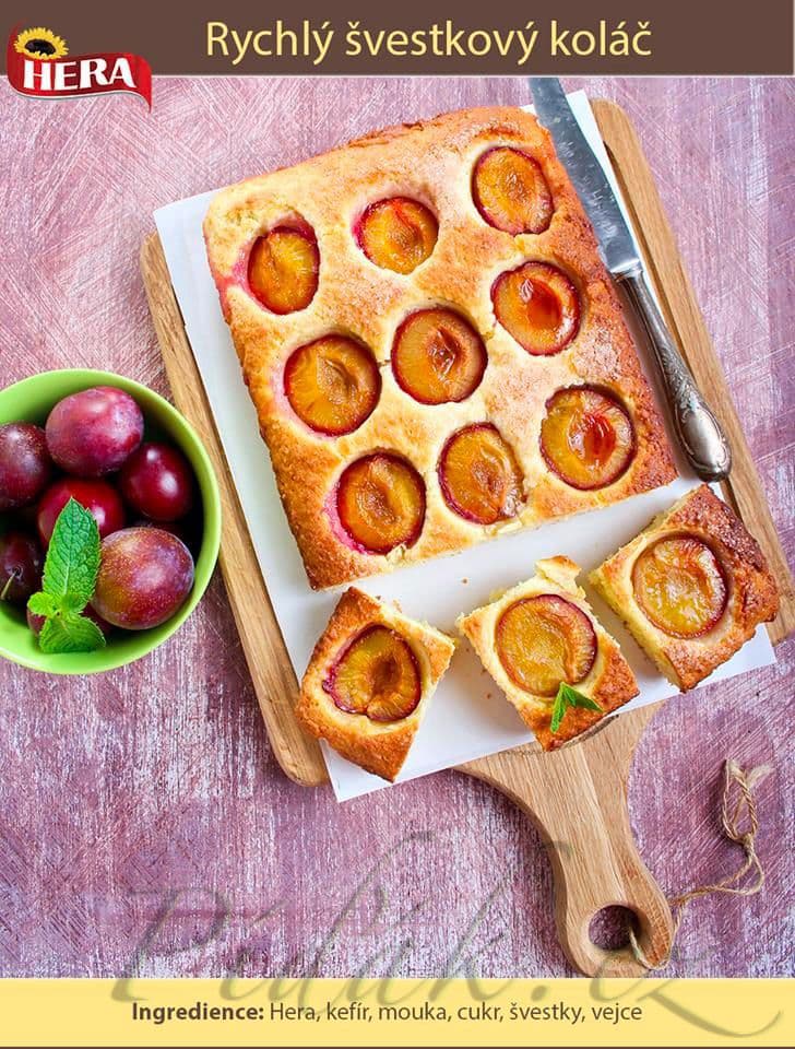1. obrázek Rychlý švestkový koláč 