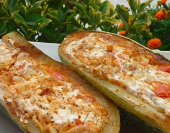 1. obrázek Plněná vegetariáská cuketa 