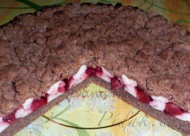 Obrázek Tmavý višňový koláč