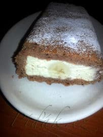 Obrázek Tvarohový tunel s banánem