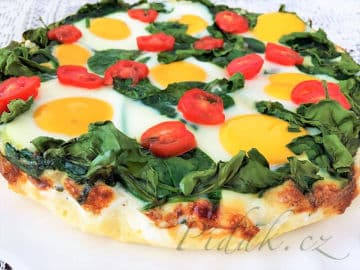 2. obrázek Bramborový quiche s ricottou špenátem a vejci 