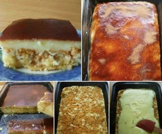 Obrázek Jablečný koláč s pudinkem aneb obrácený jablečník