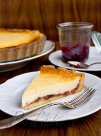 Obrázek Lehký tvarohový koláč s marmeládou