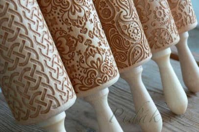 2. obrázek Dřevěné válečky na těsto