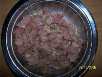 2. obrázek Těstoviny s kuřecím masem a smetanovou omáčkou