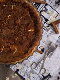 2. obrázek Tvarohový koláč se skořicí a mandlemi