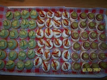 5. obrázek Tříbarevné jednohubky