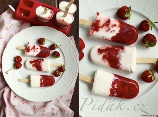 1. obrázek Jahodovo-kokosové nanuky 1. obrázek Jahodovo-kokosové nanuky