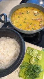 Obrázek Losos na kari s kokosovým mlékem