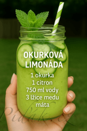 Obrázek Okurková limonáda s mátou
