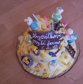 Obrázek Dort myší farma