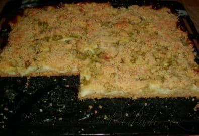 Obrázek Rebarborový koláč s pudinkem