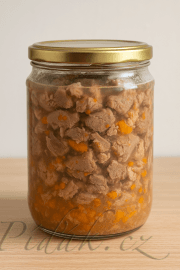 Obrázek Zavařené maso pro psa - domácí konzerva