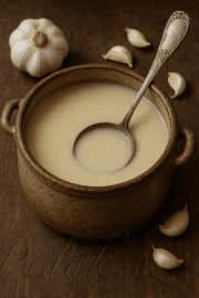 Obrázek Krémová česneková polévka