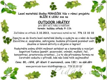 Obrázek Outdoor hrátky pro rodiče s dětmi od roku - Pardubice