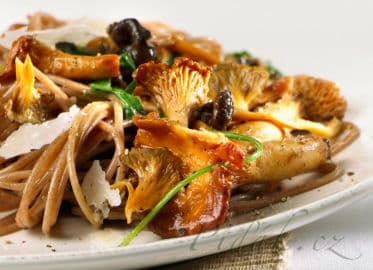 Obrázek Vegetarianské těstoviny houbové