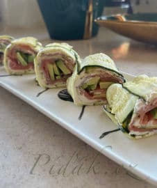 Obrázek Cuketová mini roláda s lososem